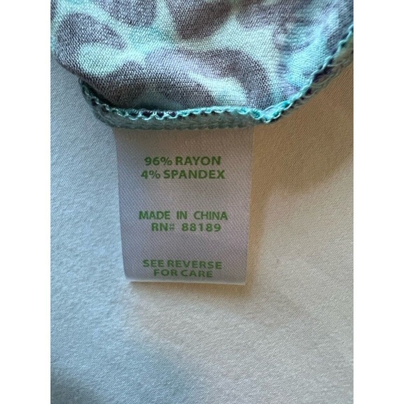 Lilly Pulitzer Womens size XS Blue Adalie Leopard Print Wrap Dress Short Sleeve - Picture 8 of 9